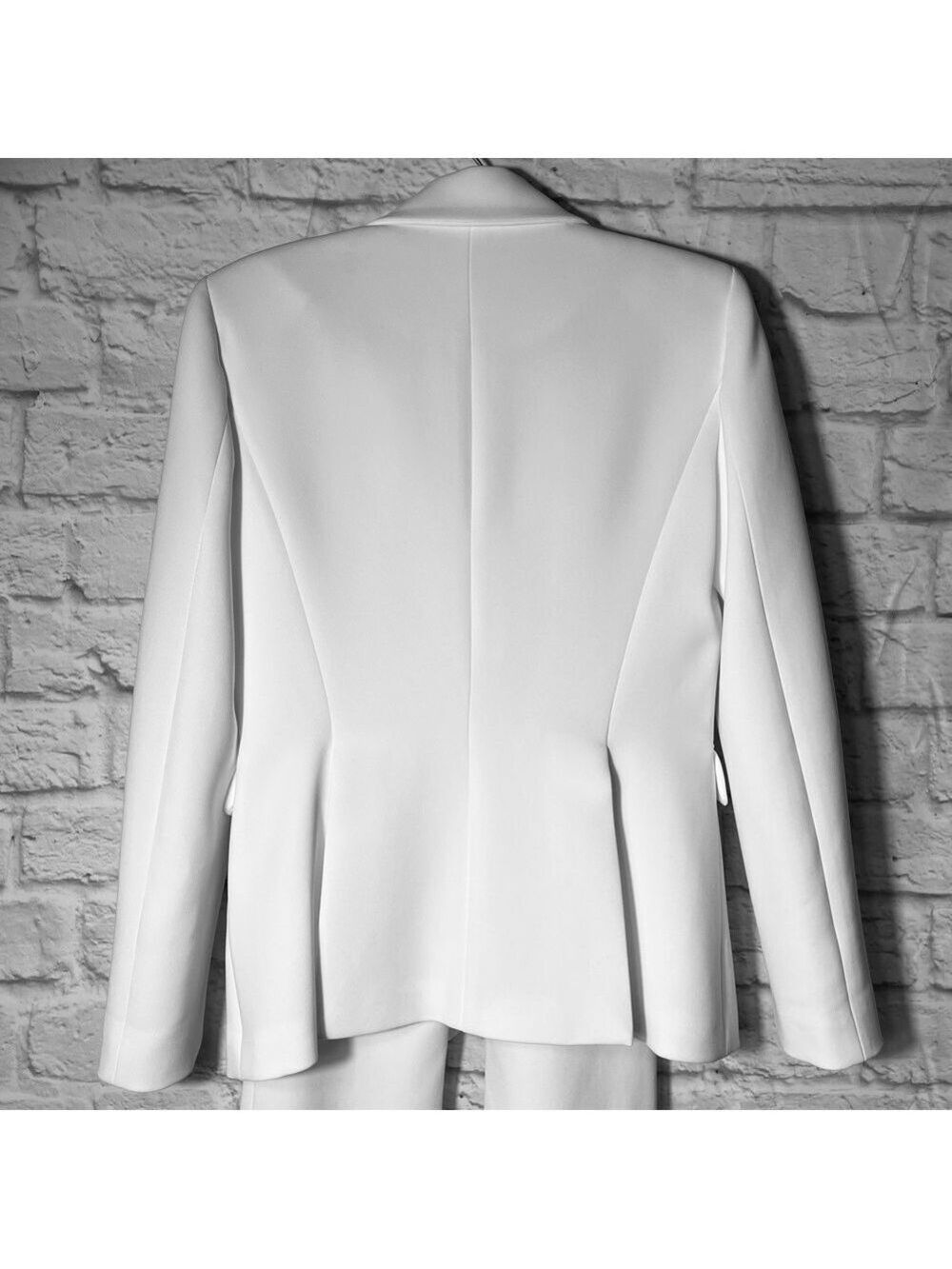 Altuzzara Women’s Fenice Two-Button Jacket Blazer Optic White 40 US 8 - Picture 10 of 15